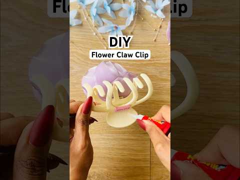 DIY Flower Claw Clip? #crafteraditi #handmade #DIY #hairaccessory #shorts #clawclip @CrafterAditi thumbnail