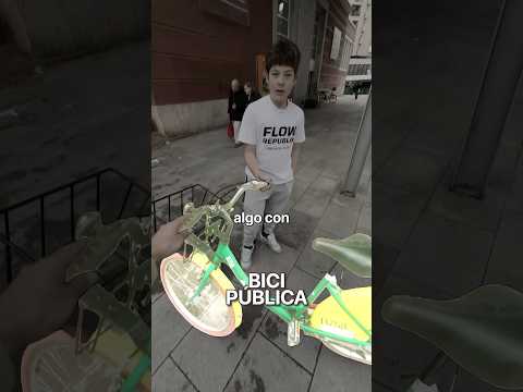 Haciendo los mismos trucos en bici pública?? #bike #bikers thumbnail