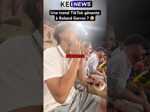 UNE TREND TIKTOK GÊNANTE À ROLAND GARROS ? 😨 #shorts #drama #rolandgarros #trendtiktok #tiktok thumbnail