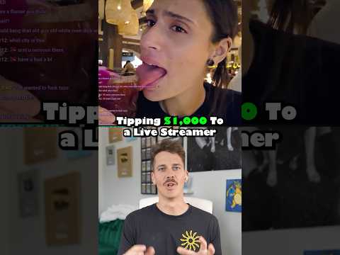 Tipping $1, then $1,000 if they say thank you 🤍 thumbnail
