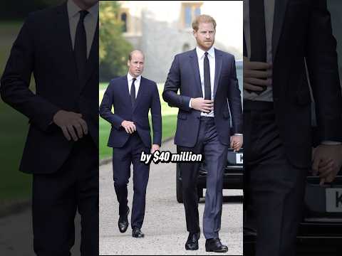 Prince Harry is now richer than Prince William #princewilliam #princeharry thumbnail