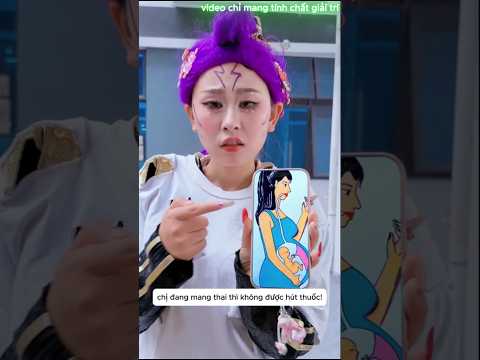 Cô bé tốt bụng can ngăn chị gái bầu hút thuốc #shorts thumbnail