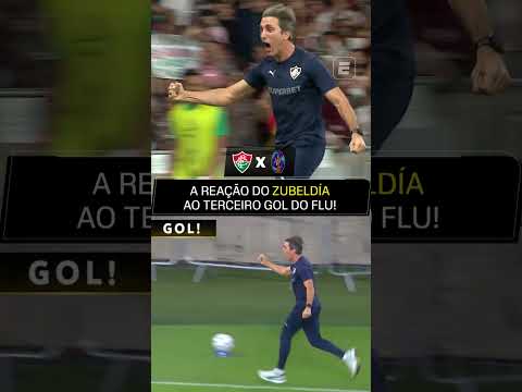 A REAÇÃO DO ZUBELDÍA NO 3º GOL DO FLUMINENSE 🤩 #shorts thumbnail