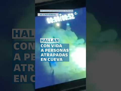 Captan el milagroso rescate de cinco personas que quedaron atrapadas en las profundidades de una cue thumbnail