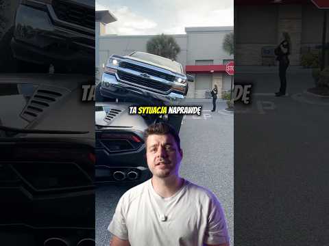 Kobieta w pick-upie skasowała mu lamborghini, a ten sie cieszy #motoryzacja thumbnail