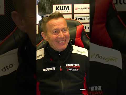 Barni's reaction after Montella's P2 in Superpole ✨ | 2026 #CzechWorldSBK 🇨🇿 thumbnail