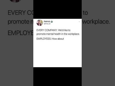 Companies trying to promote mental health in the workplace thumbnail