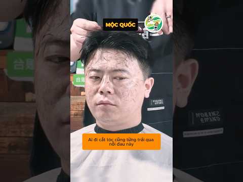 Kiếp nạn anh chàng đi cắt tóc mà không được phủi tóc hộ #shorts thumbnail