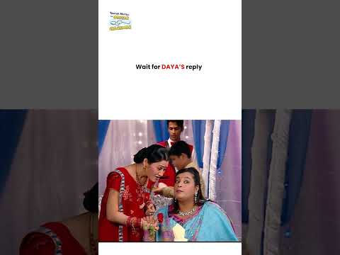 Wait for daya’s reply !  #tmkoc #funny #jethalal #daya #shortsfeed #relatable thumbnail