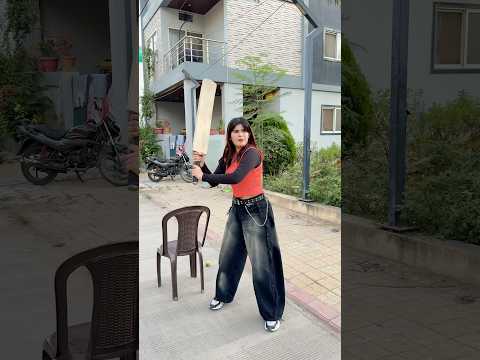 Cricket 🏏 me mujhe koi nahi hra sakta 😎 || Jaanvi Patel #shorts thumbnail