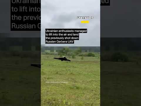 Ukrainian Enthusiasts Managed to Make a Previously Shot Down Russian Drone Fly Again #warinukraine thumbnail