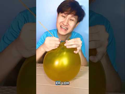 BALONNYA TIDAK PECAH! #tutorial #komedi #hiburan #kocak #lucu #balon thumbnail