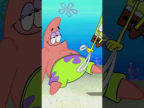Bob Esponja | patricio le tapa los ojos a bob esponja 🙈 #Shorts thumbnail
