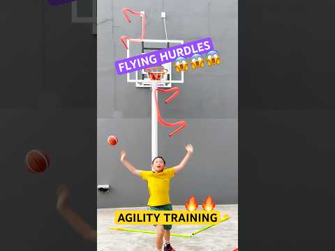 AGILITY TRAINING but my Hurdles are flying 😱🤯 LIKE NINJAS #shorts #speedandagility #speedup thumbnail