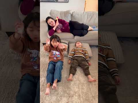 Kids won’t let mom sleep 🤣💤 thumbnail