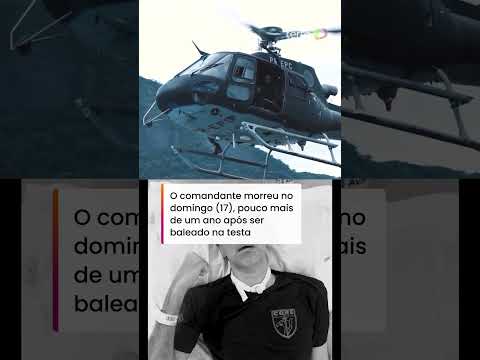 Esposa de piloto da polícia morto em operação no Rio presta homenagem ao marido #shorts thumbnail