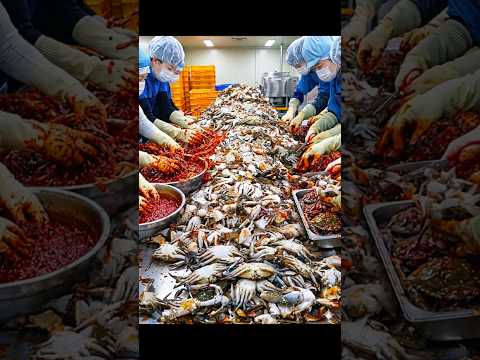 꽃게를 이렇게 많이 자르는 이유? 밥도둑 양념게장이 되는 놀라운 과정 (간장게장) Famous Korean crab factory / Korean street food thumbnail