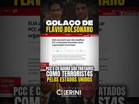 Globo em choque ao vivo: EUA tratam P.C.C e C.V como terr0ri$t@s. Parabéns, Flávio! thumbnail