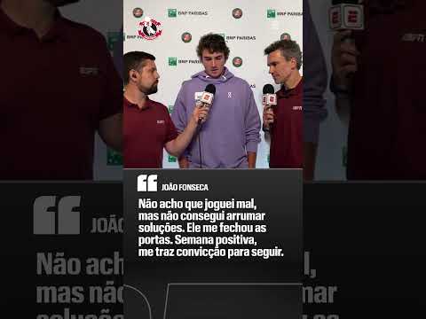 JOÃO FONSECA FALA SOBRE A CAMPANHA EM ROLAND GARROS E A CONFIANÇA PARA O ANO 💪🇧🇷 #shorts thumbnail