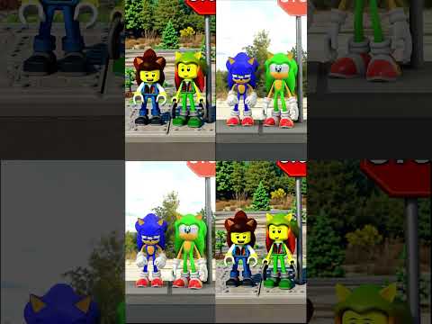 SONIC DO NOT CROSS THE STREET vs 2D Animation #sonic #funnyshorts thumbnail
