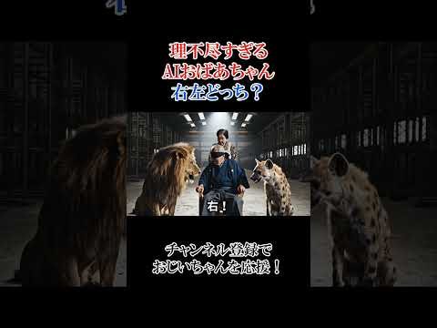 AIおばあちゃんの理不尽な右左どっち？ 【#72】 #ai #aivideo #aishorts #shorts   #おばあちゃん #右左どっち thumbnail