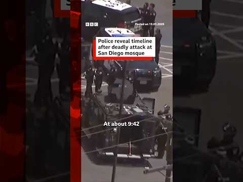 Police reveal timeline after deadly attack at San Diego mosque. #SanDiego #BBCNews thumbnail