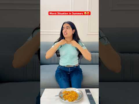 Worst Situation during Summers 🌞🥵😭 #priyalkukreja #shorts #ytshorts thumbnail
