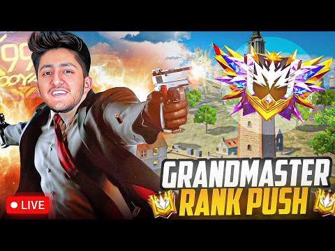 LIVE Rank Push Gold To Grandmaster + Custom Rooms #shortsfeed #freefire thumbnail