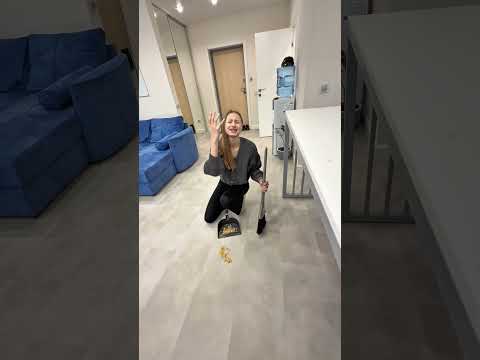 Cleaning girl cat mode😹♥️ thumbnail
