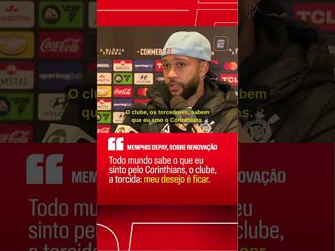 MEMPHIS SOBRE O CORINTHIANS: 'TODO MUNDO SABE O QUE EU SINTO. MEU DESEJO É FICAR' #shorts thumbnail