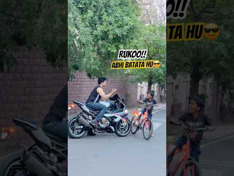 BMW S1000RR ka ROLA khatam😂 #farazstuntrider #superbikes bmws1000rr #hayabusa thumbnail