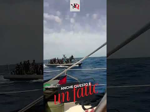 ABBORDATA LA SECONDA FLOTILLA #news #shorts #gaza thumbnail