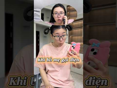 Khi bố mẹ gọi điện cho bạn lúc nhỏ và trưởng thành #shorts #haihuoc thumbnail