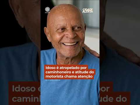 Idoso é atropelado por caminhoneiro e atitude do motorista chama atenção #Shorts #CidadeAlerta thumbnail