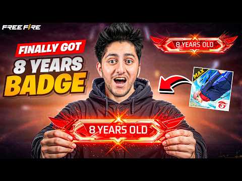 Finally Got 8 Years Old Badge In Free Fire (EMOTIONAL) thumbnail