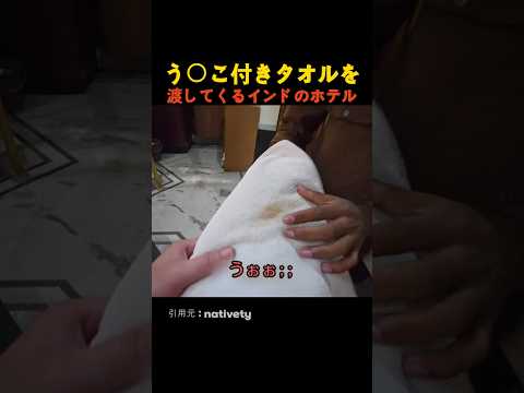 う〇こ付きタオルを渡してくるインドのホテル thumbnail