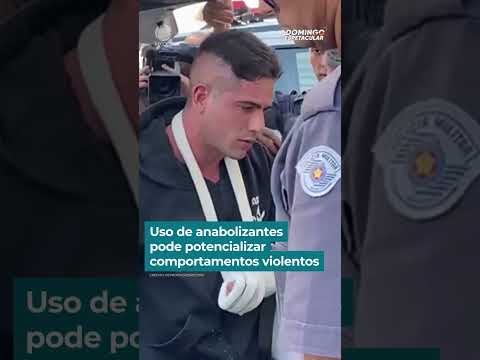 Uso de anabolizantes pode potencializar comportamentos violentos | #DomingoEspetacular #shorts thumbnail