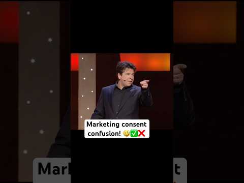 Marketing consent confusion! 🤣✅❌ #michaelmcintyre #standupcomedy #comedy thumbnail