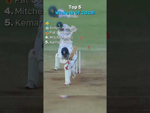 Top 5 Wickets Of 2025! thumbnail