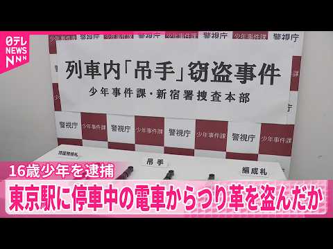 【「鉄道ファン｣16歳少年を逮捕】京葉線の電車内からつり革1個を盗んだ疑い thumbnail
