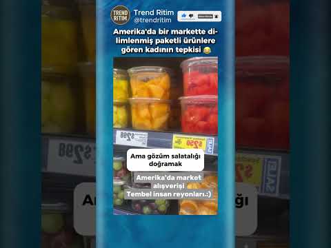 Amerika'daki Bir Markette Paketli ürünleri Gören Kadının Tepkisi 😂😆 thumbnail