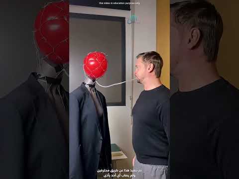 هذه الرجل نفخ بالون داخل هذه الدمية بطريقة مميزة و هذا هو السبب !! #shorts thumbnail