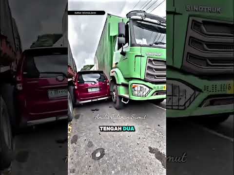 Avanza Merah Terjebak di Tengah Dua Truk‼️ thumbnail