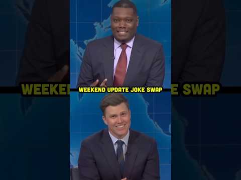 Micheal Che and Colin Jost SWAP JOKES 😂😭 thumbnail