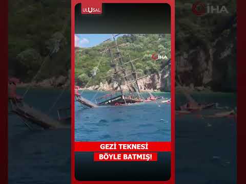 Gezi teknesindeki tahliye anına ait görüntüler ortaya çıktı! #shorts thumbnail