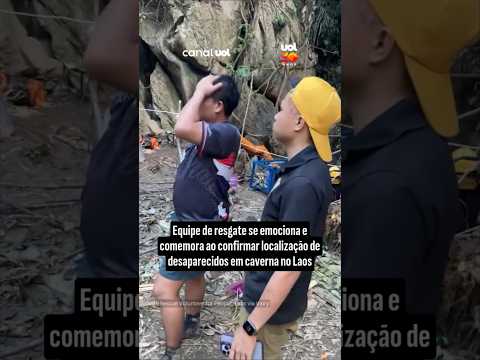Resgate no Laos: Equipe comemora após alcançar sobreviventes presos em caverna inundada há 7 dias thumbnail