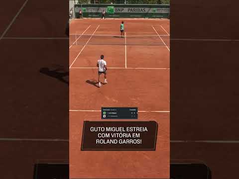 VAMOS, GUTÃO! CABEÇA DE CHAVE NÚMERO 1 DO ROLAND GARROS JÚNIOR, ESTREOU COM VITÓRIA! #shorts thumbnail