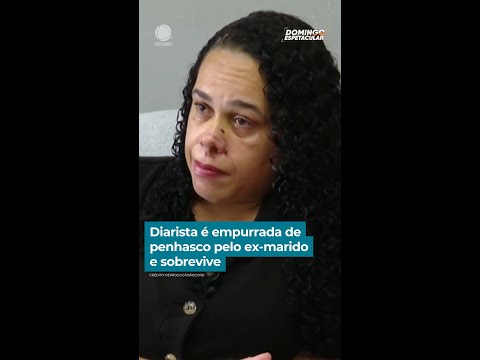 Ela foi empurrada pelo ex-marido e sobreviveu a uma tentativa de feminicídio #ReportagensDE #Shorts thumbnail