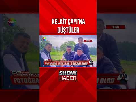 Fotoğraf çekilirken Kelkit Çayı'na düştüler #showanahaber #shorts thumbnail