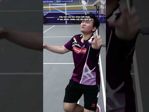 Cây vợt của tôi chọn kết thúc vì tôi đánh quá " gà " ??? #vnb #badminton #caulong #shortsvideo thumbnail